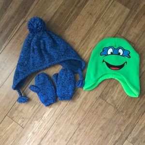 Winter Hat Bundle Old Navy Large  & Ninja Turtle